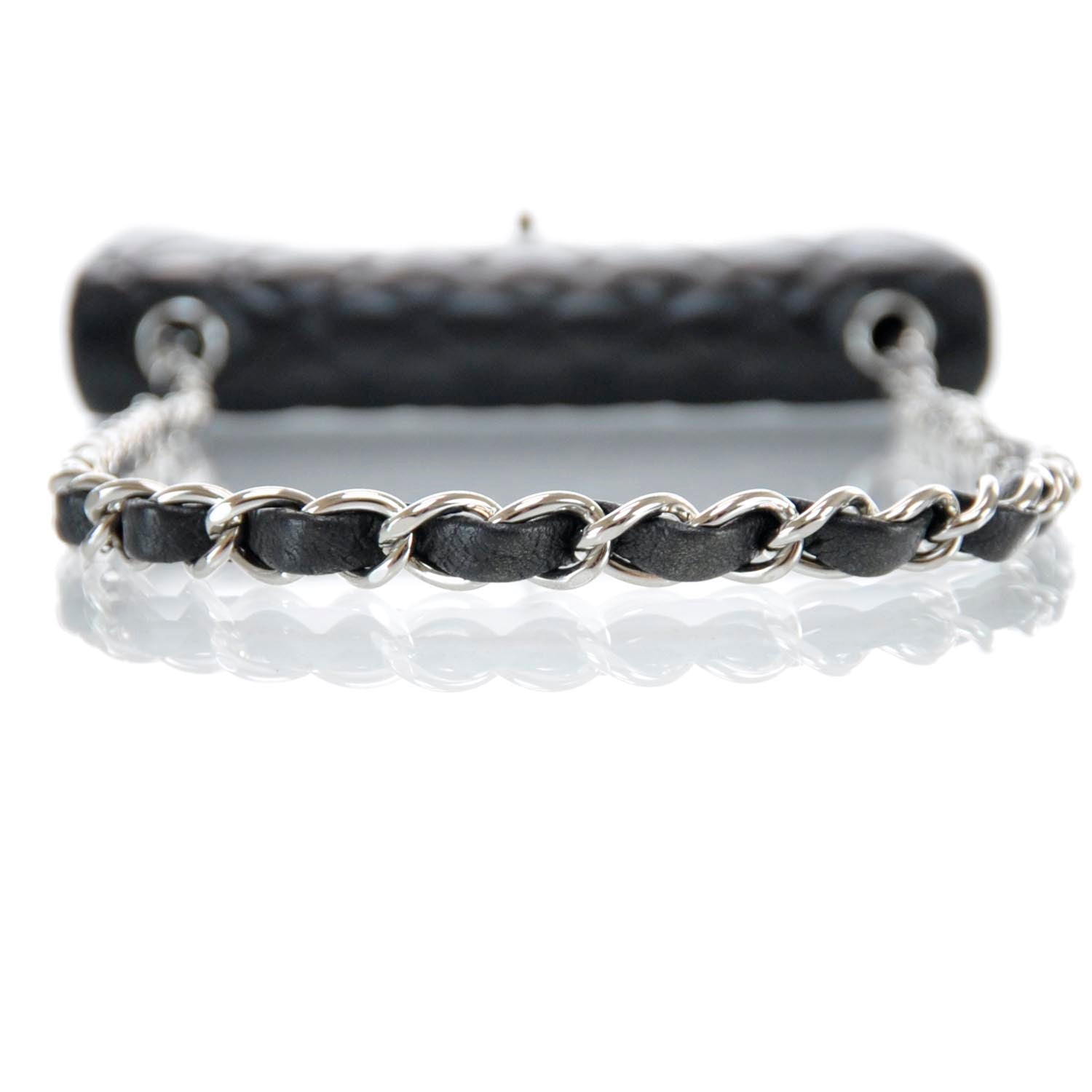 Chanel Lambskin East West Flap Black 4 of 10