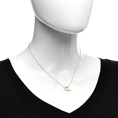Tiffany 18K Yellow Gold Small Paloma Picasso Loving Heart Pendant Necklace 2 of 4