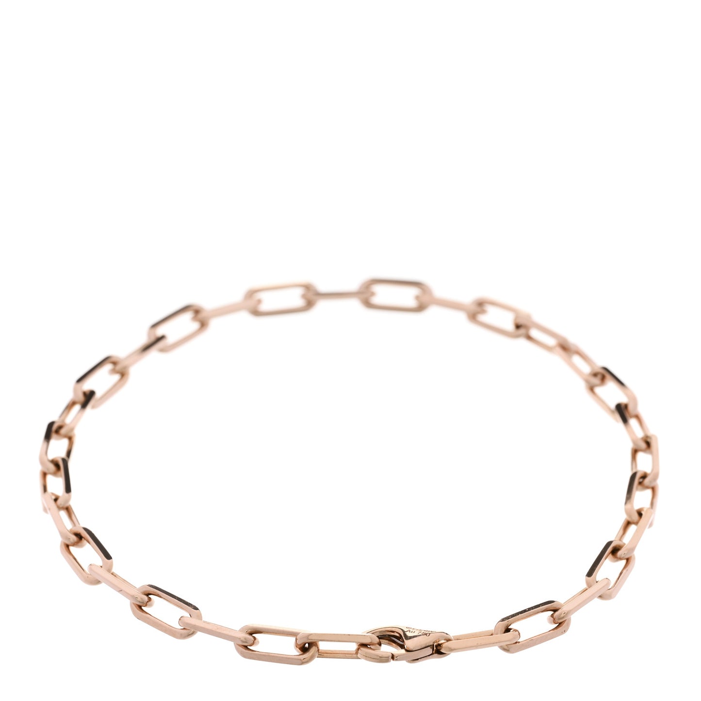 18K Pink Gold Small Santos de Cartier Link Chain Bracelet