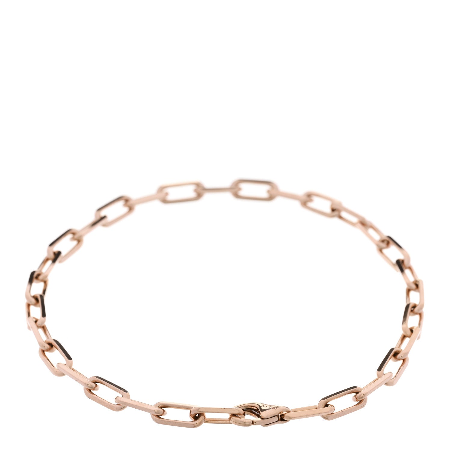 Cartier 18K Pink Gold Small Santos de Cartier Link Chain Bracelet 2 of 5
