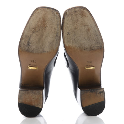 Gucci Malaga Kid Horsebit Loafer Pumps 36.5 Black 5 of 13