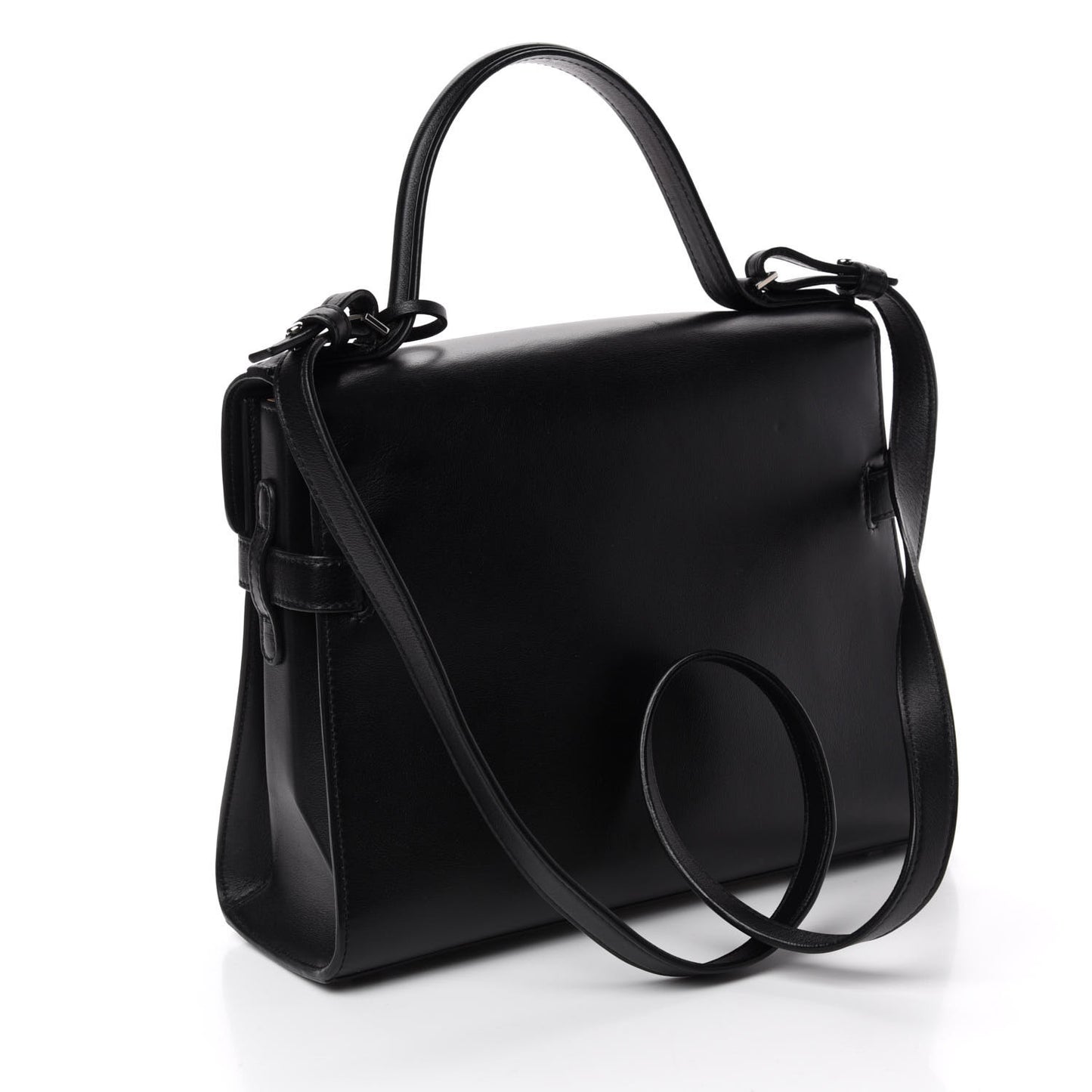 Calfskin MM Tempete Satchel Black