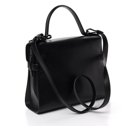 Delvaux Calfskin MM Tempete Satchel Black 4 of 11