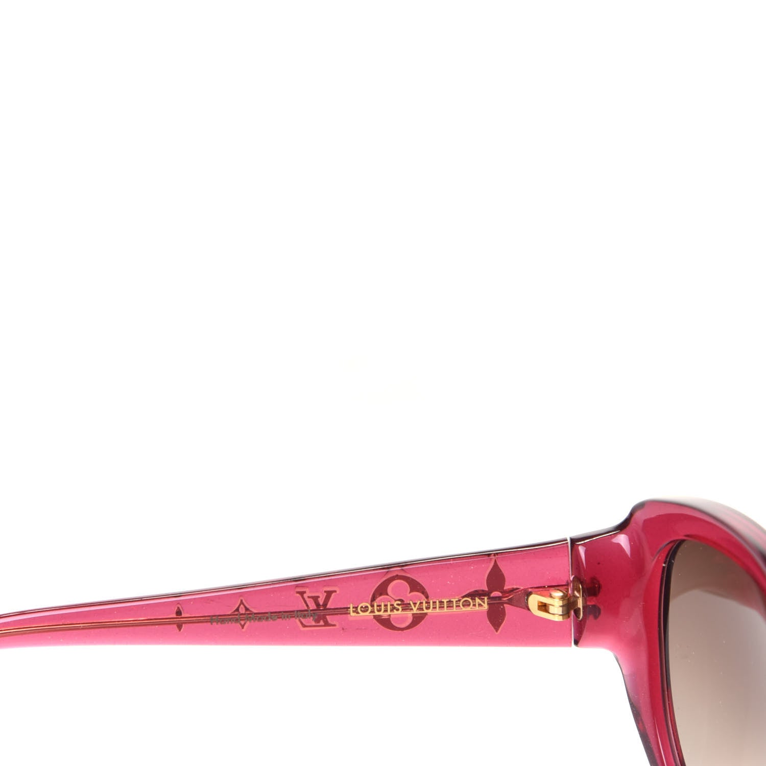Louis Vuitton Acetate Obsession Cat Eye Sunglasses Z0626W Glitter Fuchsia 5 of 8