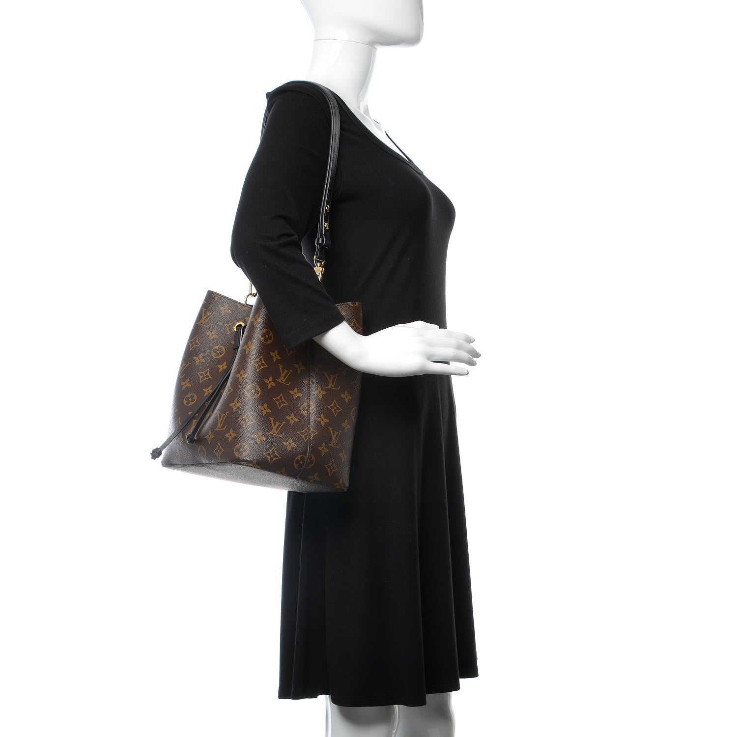 Louis Vuitton Monogram Neonoe MM Black 2 of 6