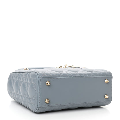 Christian Dior Lambskin Cannage Small My Lady Dior Blue 4 of 9