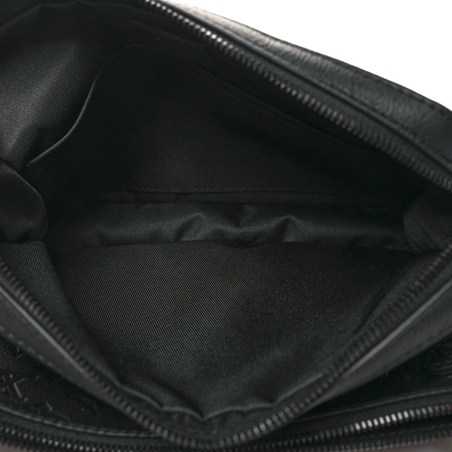 Calfskin Monogram Embossed Trio Messenger Black