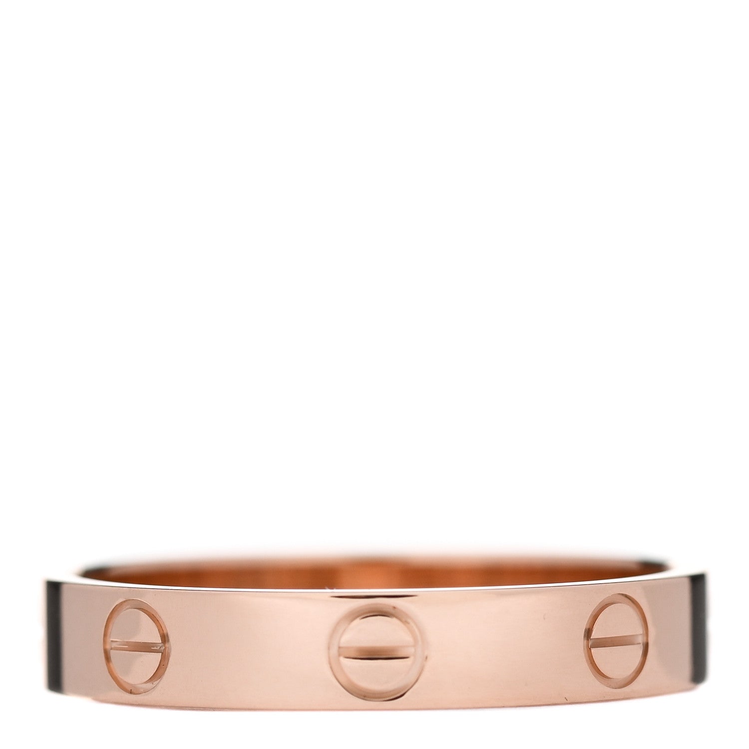 Cartier 18K Pink Gold 3.5mm LOVE Wedding Band Ring 58 8.5 3 of 5