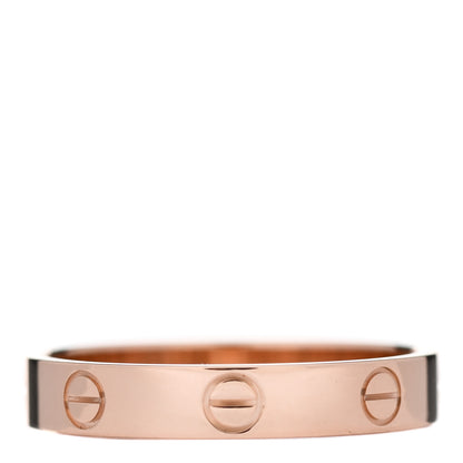 Cartier 18K Pink Gold 3.5mm LOVE Wedding Band Ring 58 8.5 3 of 5