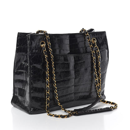 Chanel Alligator Tote Black 3 of 16