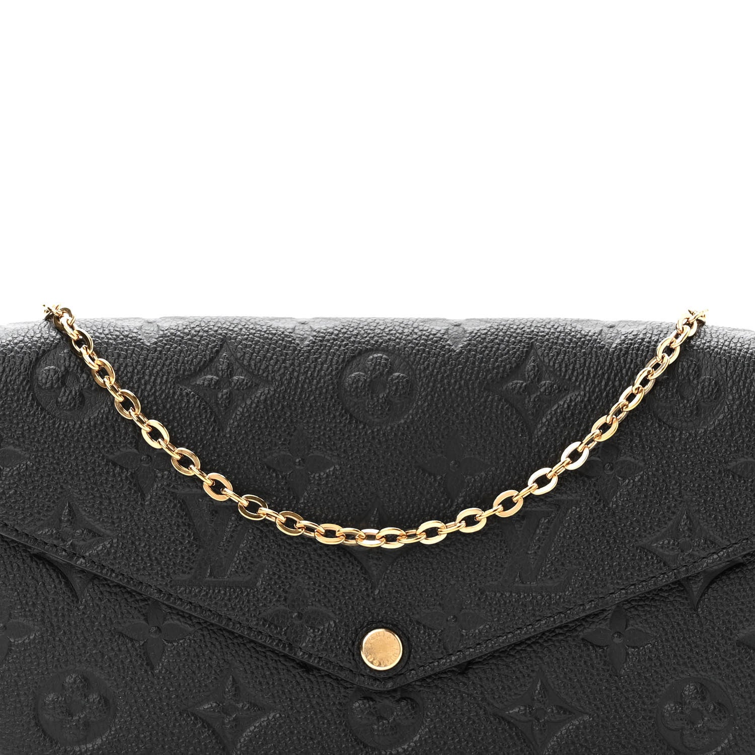 Louis Vuitton Empreinte Pochette Felicie Chain Wallet Black 8 of 10
