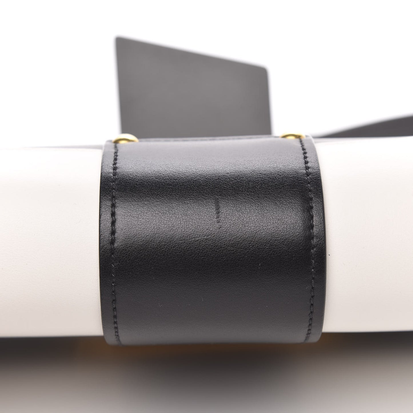 City Calf Ribbon Bag Black Marmo Bianco