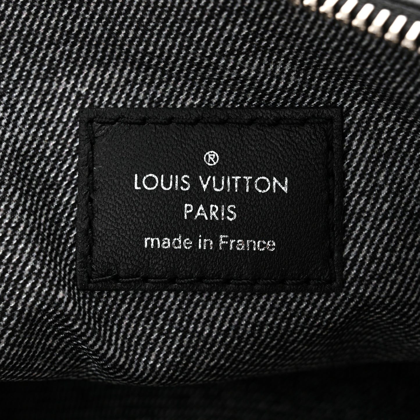 Lambskin Embossed Monogram Coussin MM Black Gray