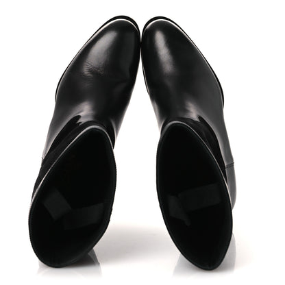 Chanel Suede Calfskin CC Short Boots 40 Black 2 of 12