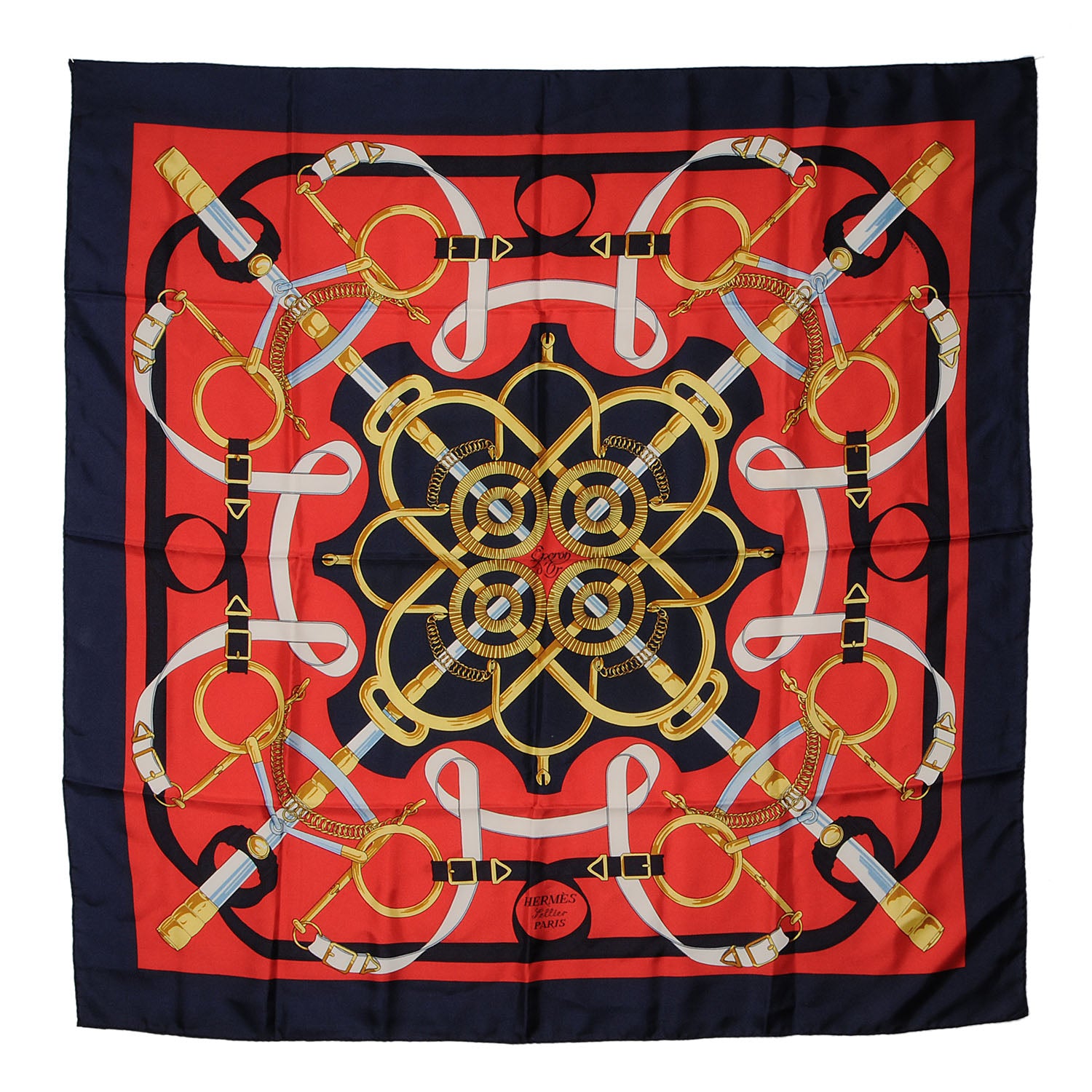 Hermes Silk Eperon D'Or Scarf 90 2 of 5