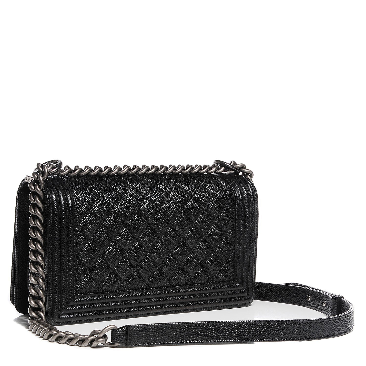 Chanel Caviar Quilted Medium Boy Flap Black 3 of 8