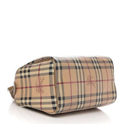 Burberry Haymarket Check Small Chester Bowling Bag Beige 3 of 16