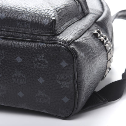 MCM Visetos Small Side Stud Stark Backpack Black 9 of 9