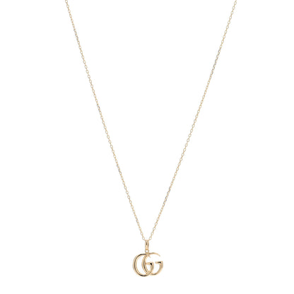Gucci 18K Yellow Gold Running G Pendant Necklace 1 of 4