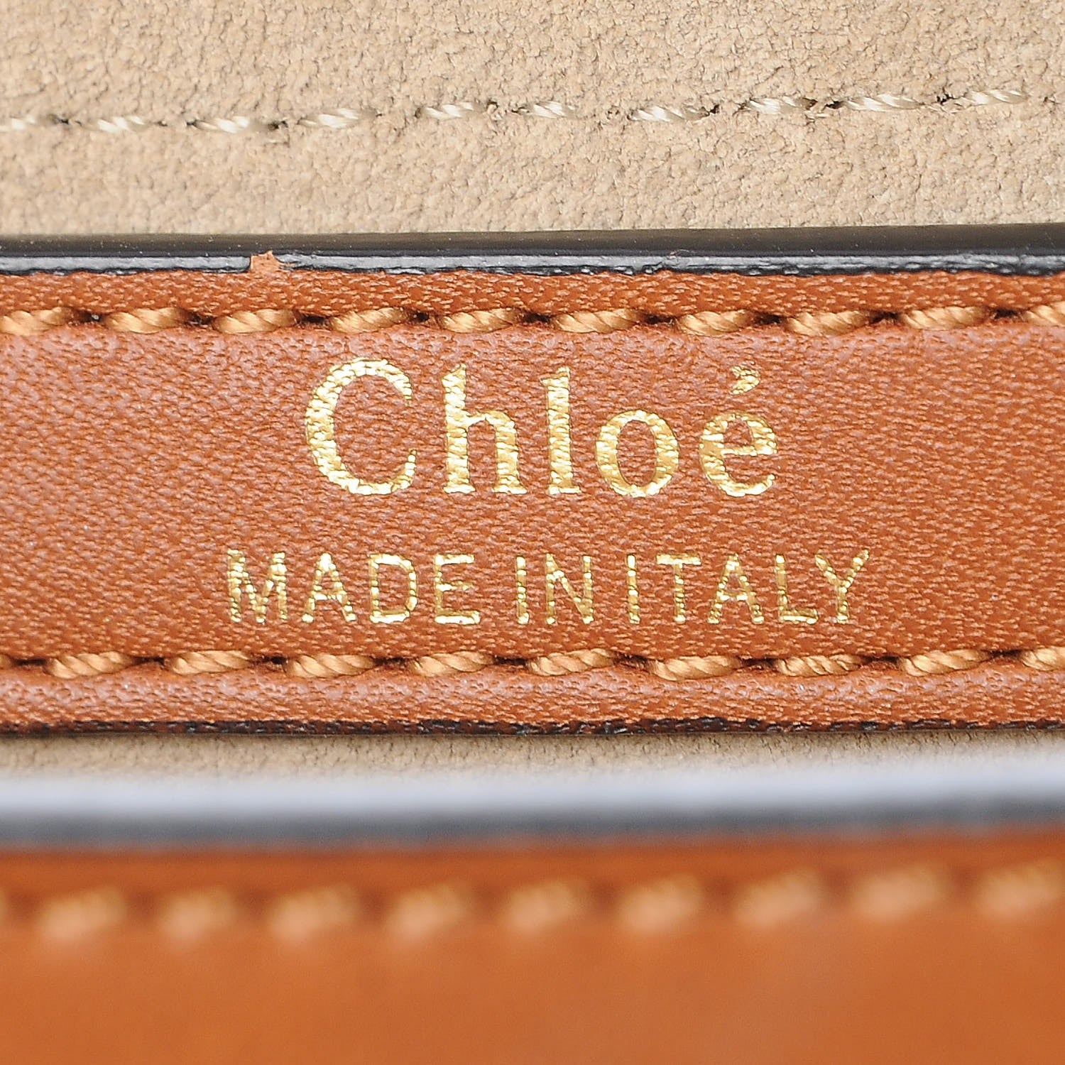 Chloe Calfskin Braided Medium Hudson Shoulder Bag Caramel 6 of 7