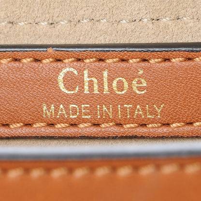 Chloe Calfskin Braided Medium Hudson Shoulder Bag Caramel 6 of 7
