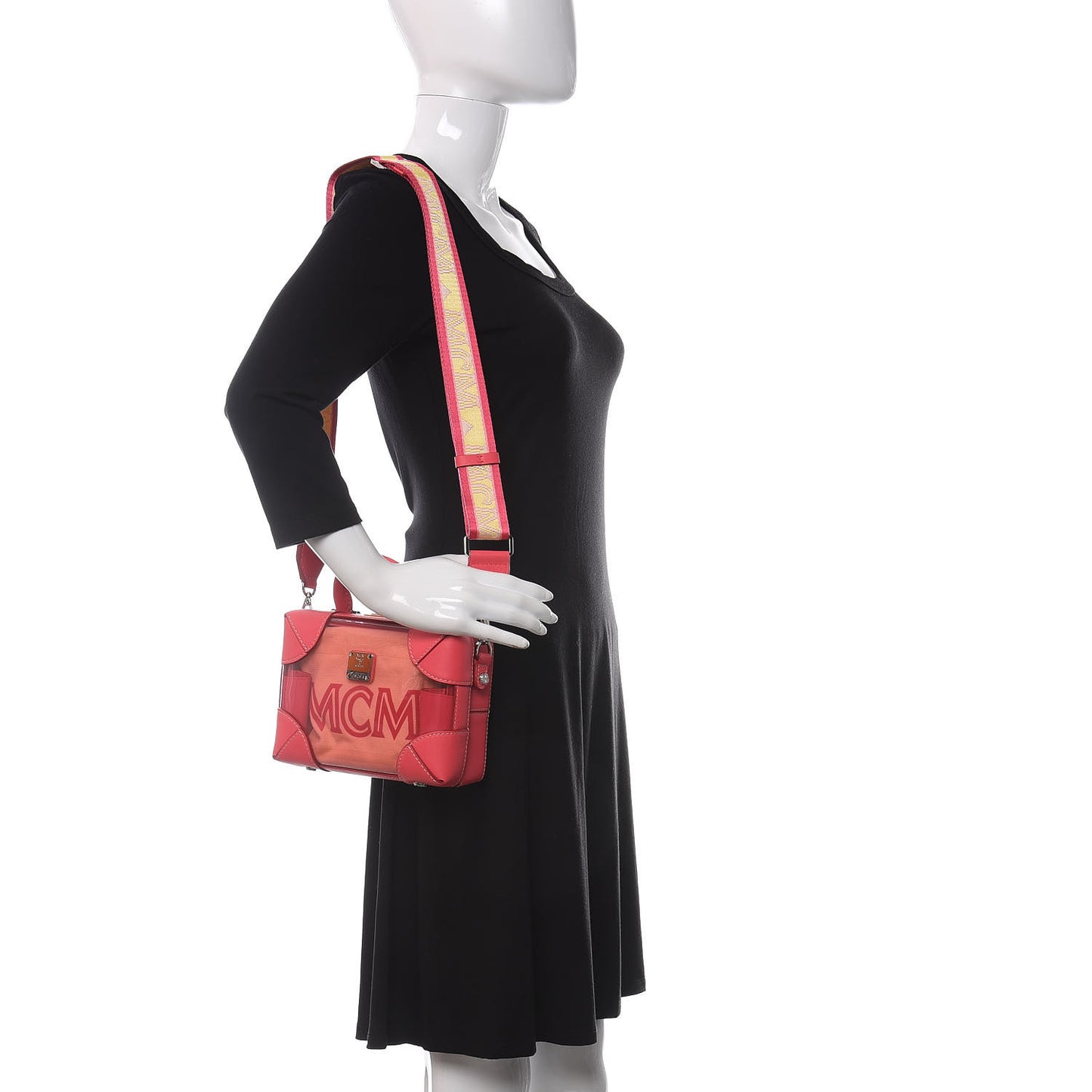 Transparent Small E/W Soft Berlin Crossbody Hologram Teaberry