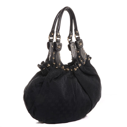 Gucci Monogram Studded Pelham Medium Tote Black 3 of 8