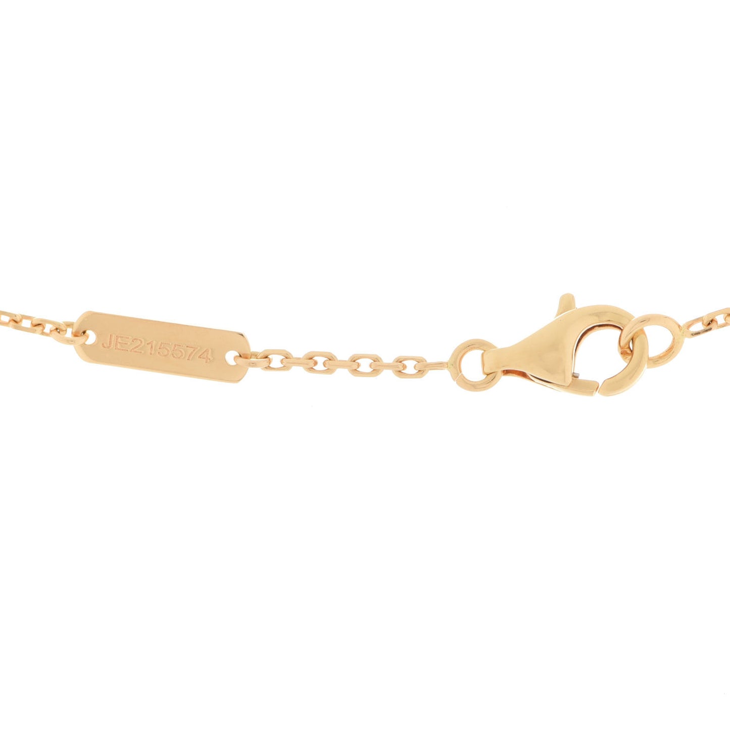 18K Yellow Gold Black Onyx Vintage Alhambra Pendant Necklace