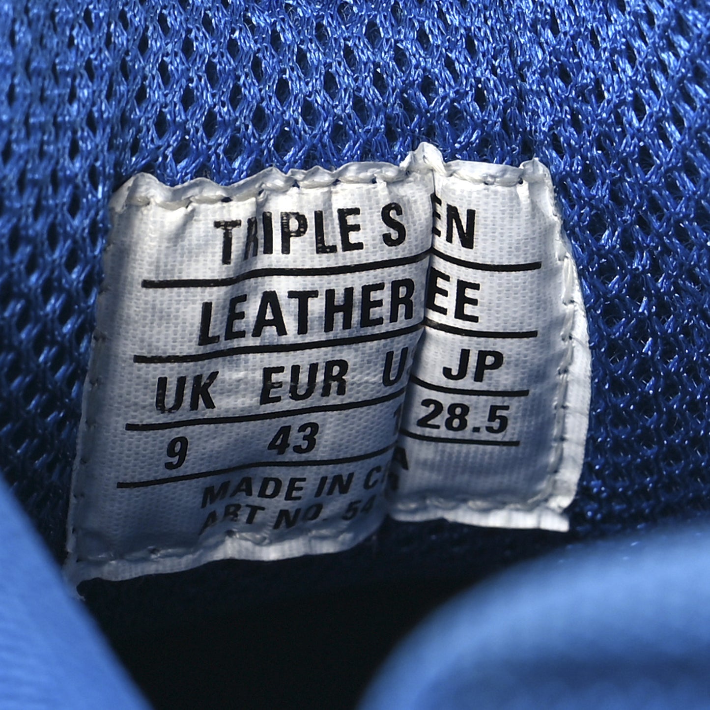 Fabric Mesh Clear Sole Mens Triple S Sneakers 10 Deep Blue