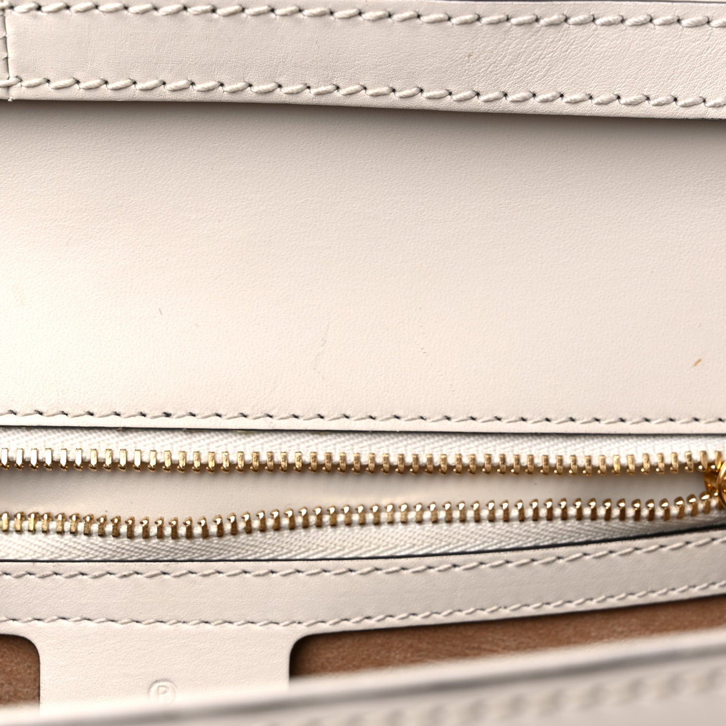 Calfskin Web Medium Sylvie Top Handle Bag White