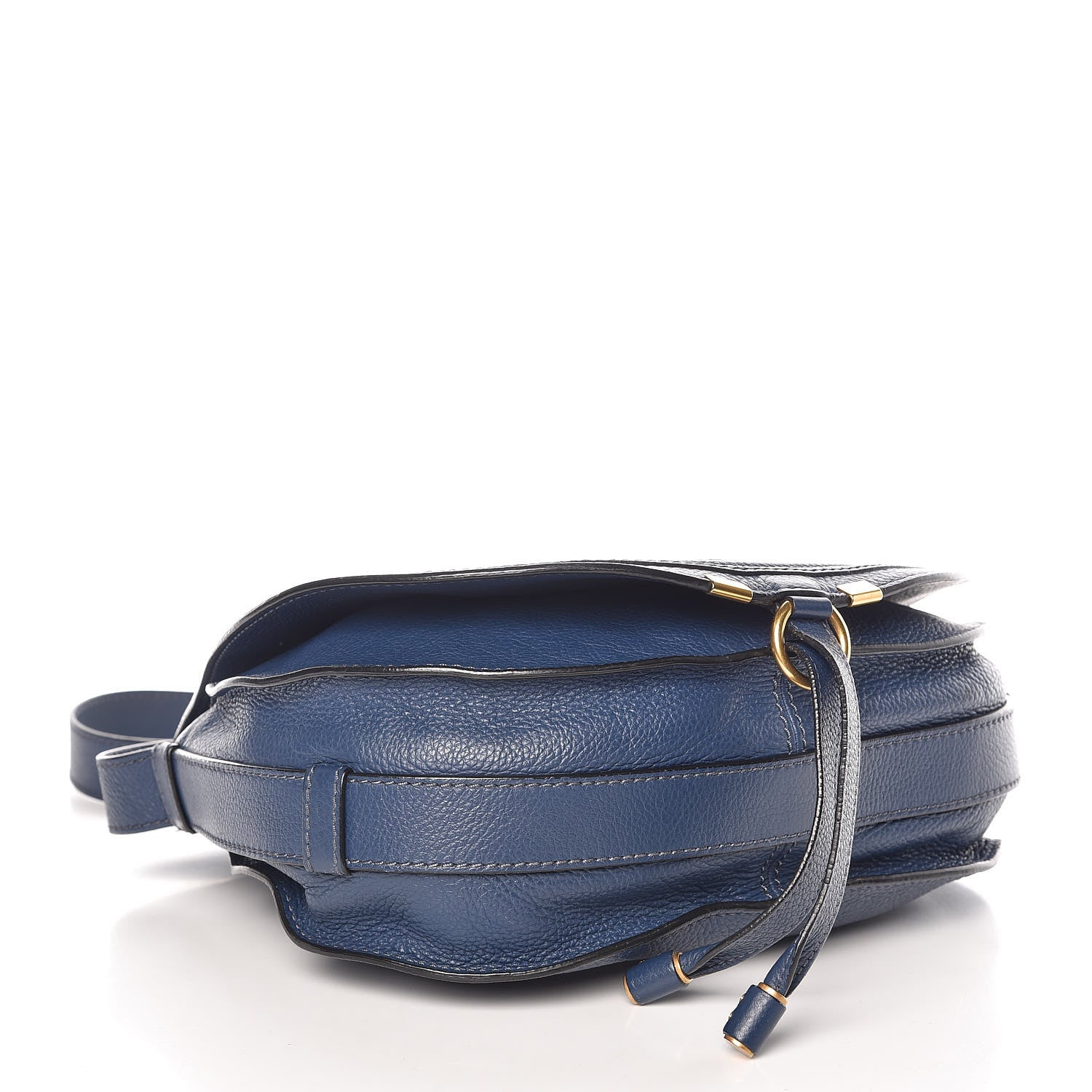 Chloe Calfskin Medium Marcie Round Crossbody Bag Royal Navy 4 of 10