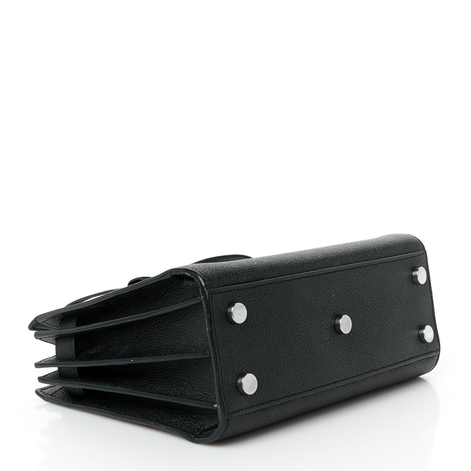 Saint Laurent Grained Calfskin Nano Sac De Jour Black 4 of 13