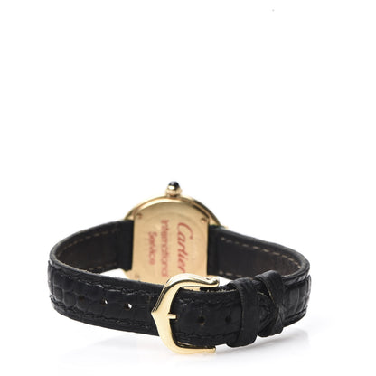 Cartier 18K Yellow Gold Crocodile 26mm Ellipse Quartz Watch 4 of 11