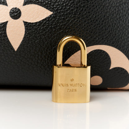 Louis Vuitton Empreinte Monogram Giant Speedy Bandouliere 25 Black Beige 8 of 13