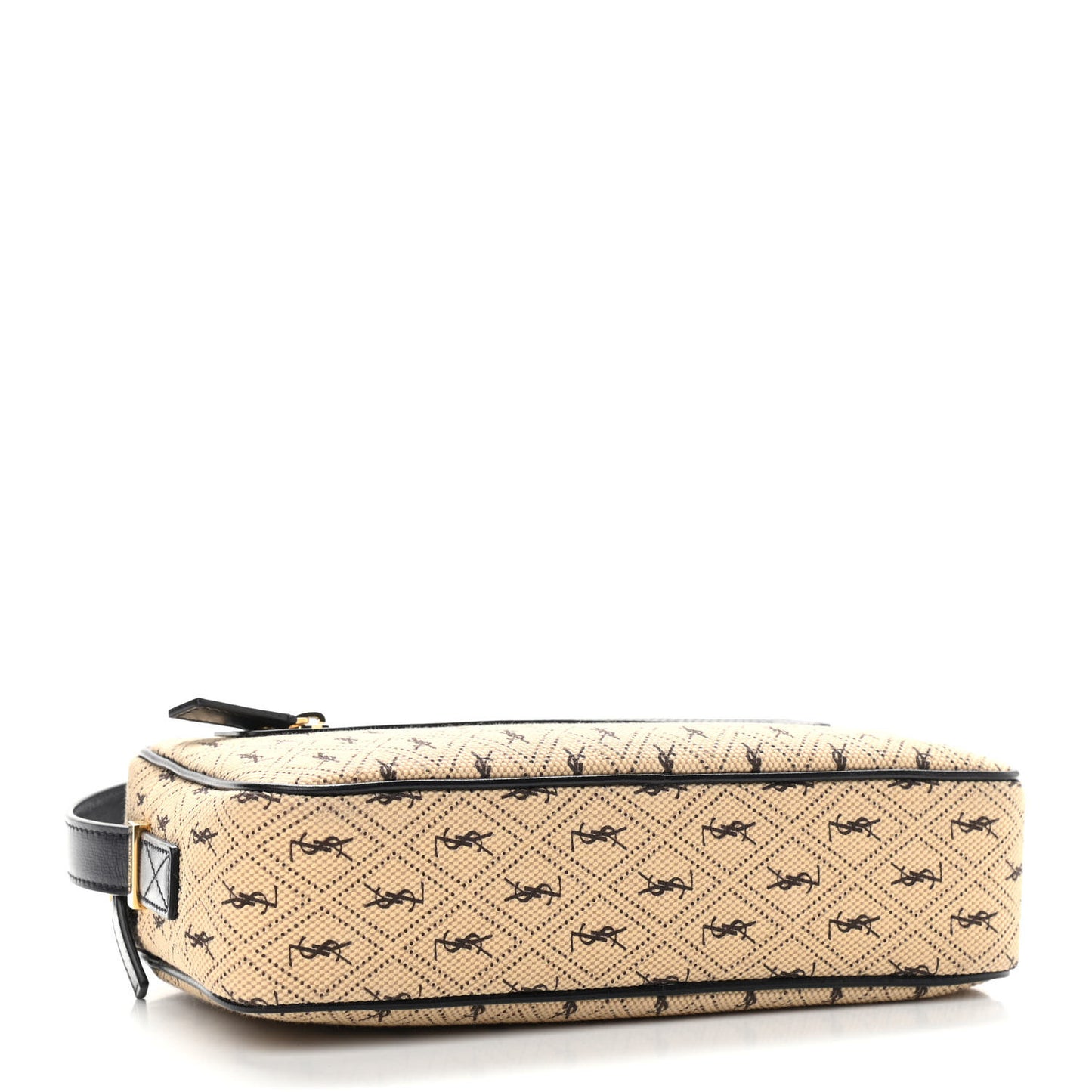 Canvas Monogram All Over Camera Bag Beige