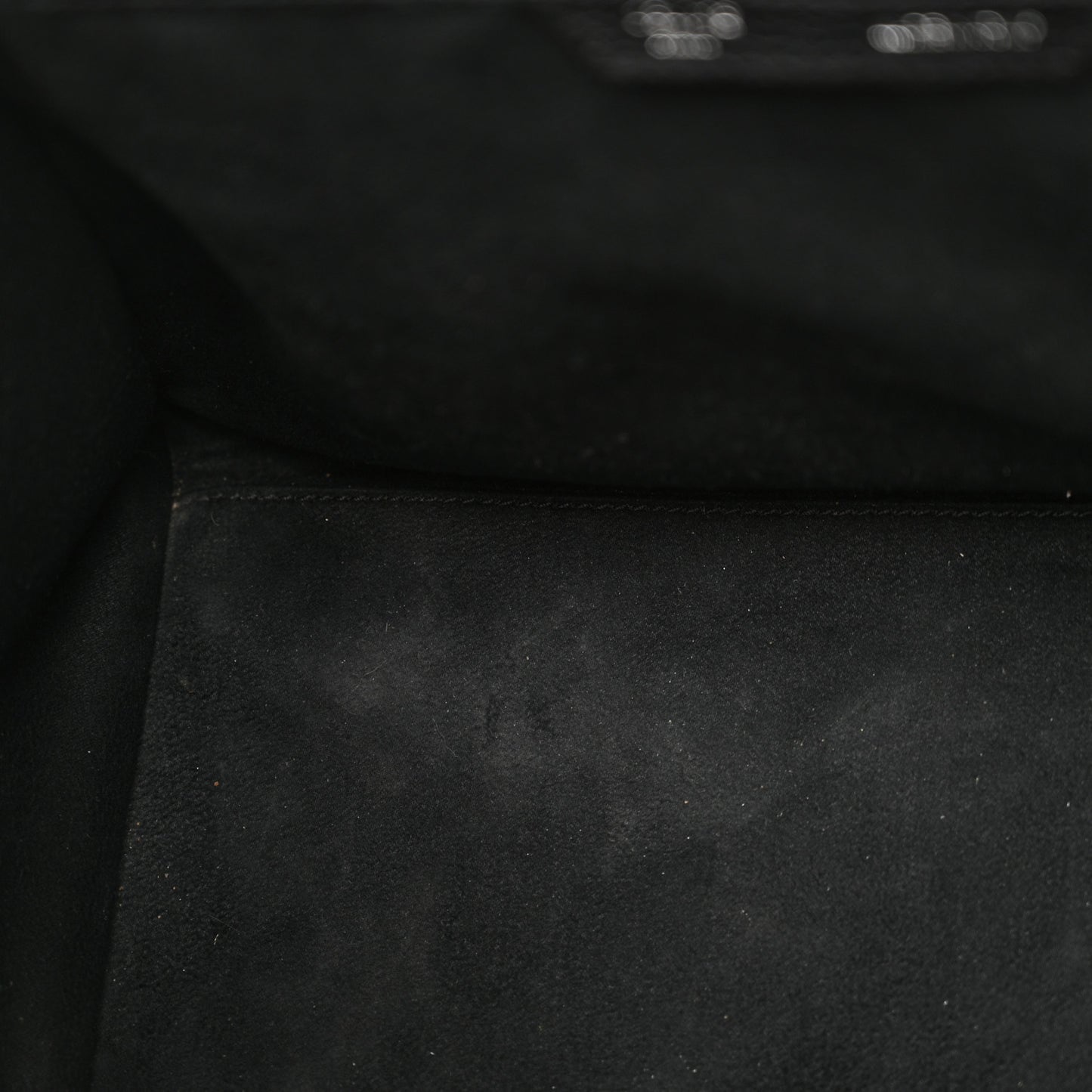 Drummed Calfskin Mini Luggage Black