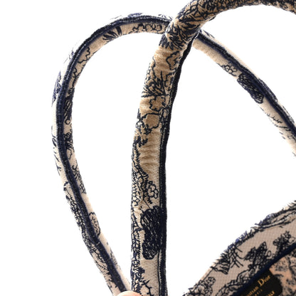 Christian Dior Canvas Embroidered Medium Dioriviera Toile De Jouy Book Tote Blue 13 of 13