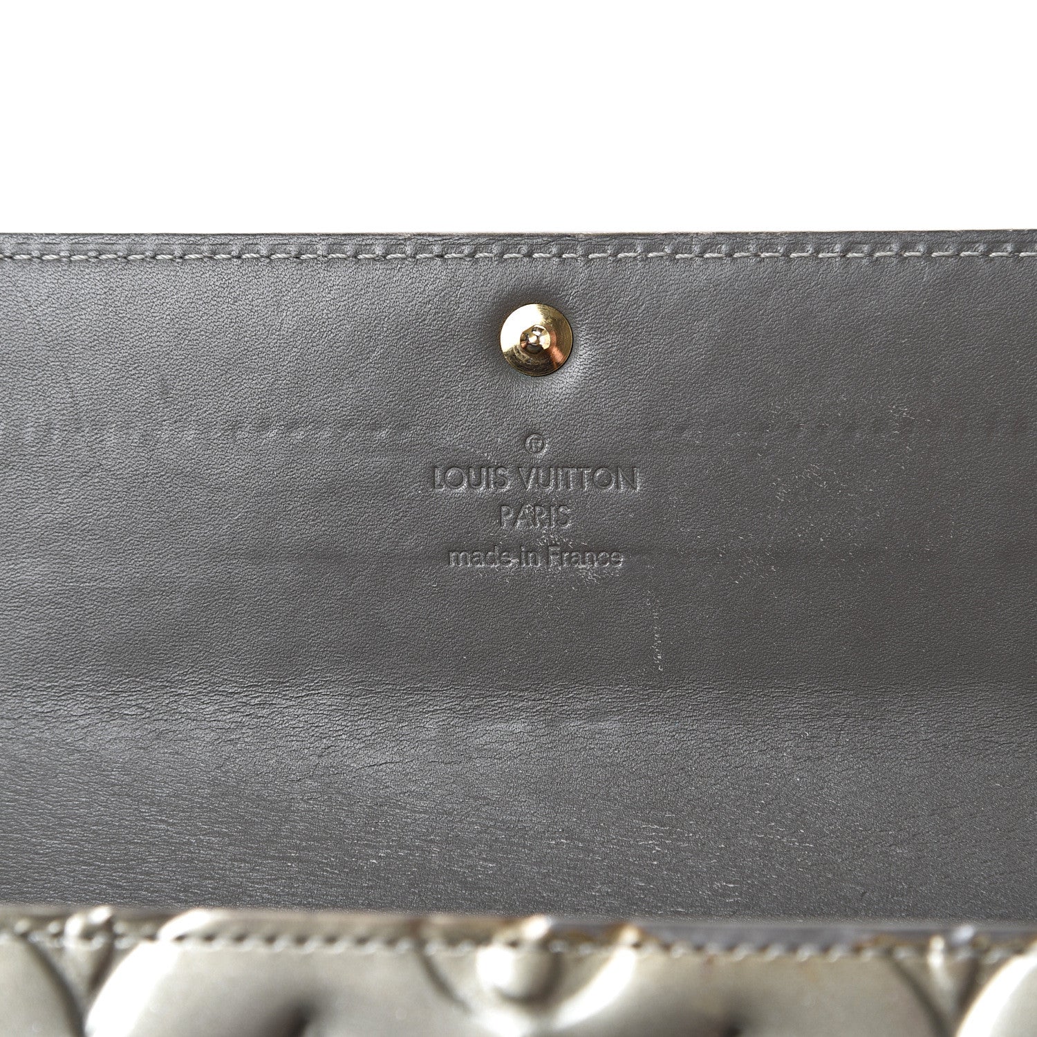 Louis Vuitton Vernis Sarah Wallet Gris Art Deco 5 of 16