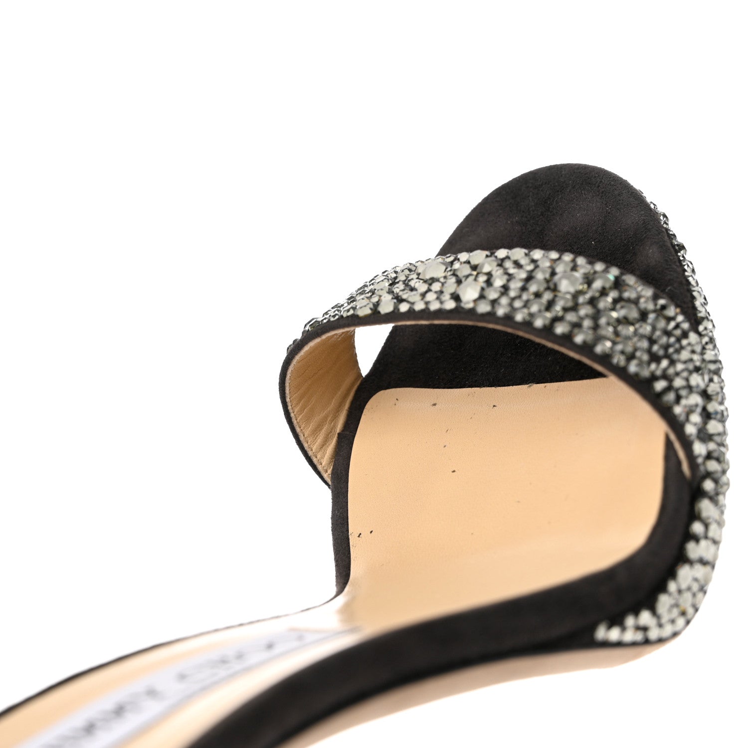 Jimmy Choo Crystal Sandal Pumps 39 Silver 9 of 10