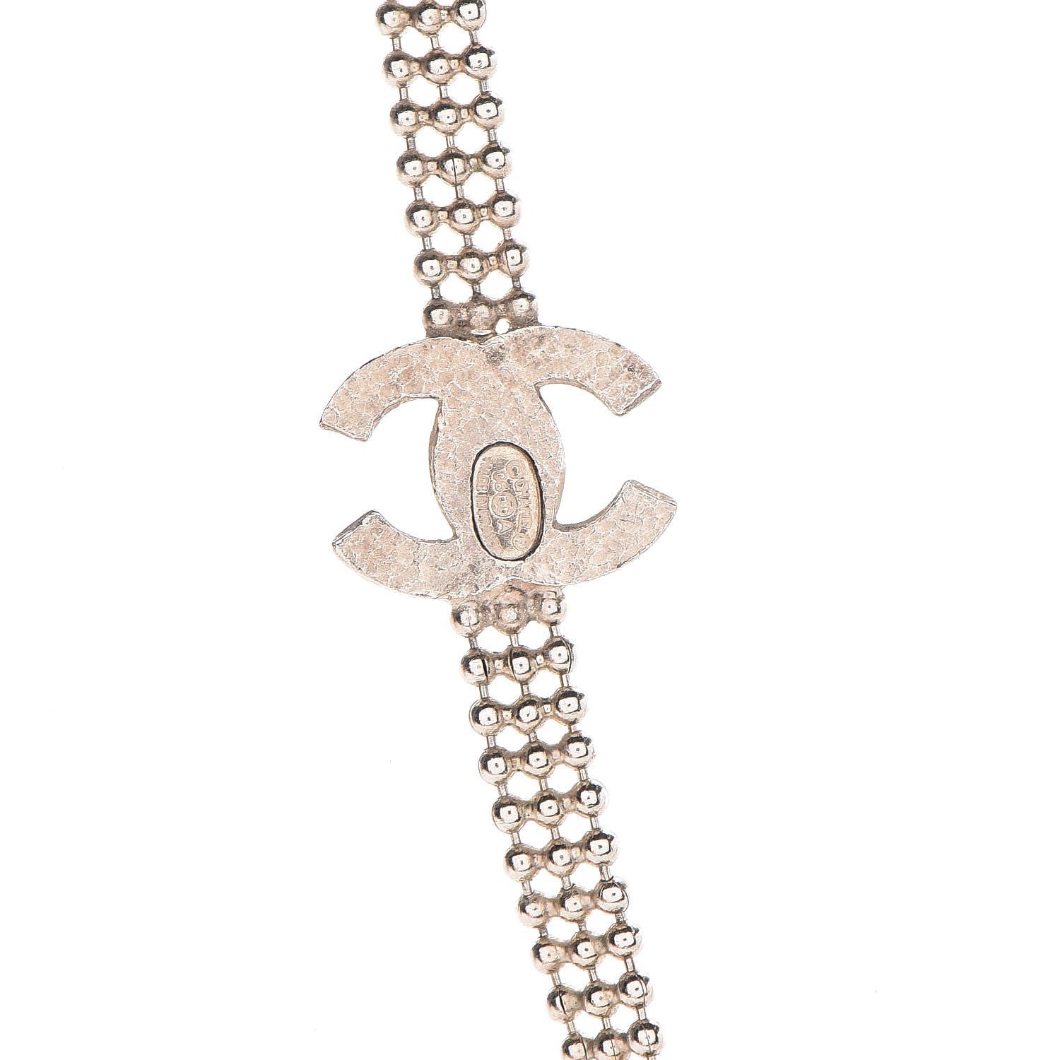 Chanel Crystal CC Necklace Gold 5 of 7