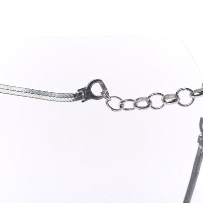 Christian Dior Bow CD Necklace Silver 5 of 5