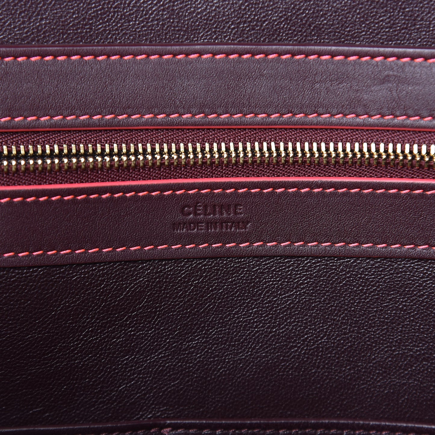 Smooth Calfskin Small Tassel Cabas Phantom Burgundy Pink