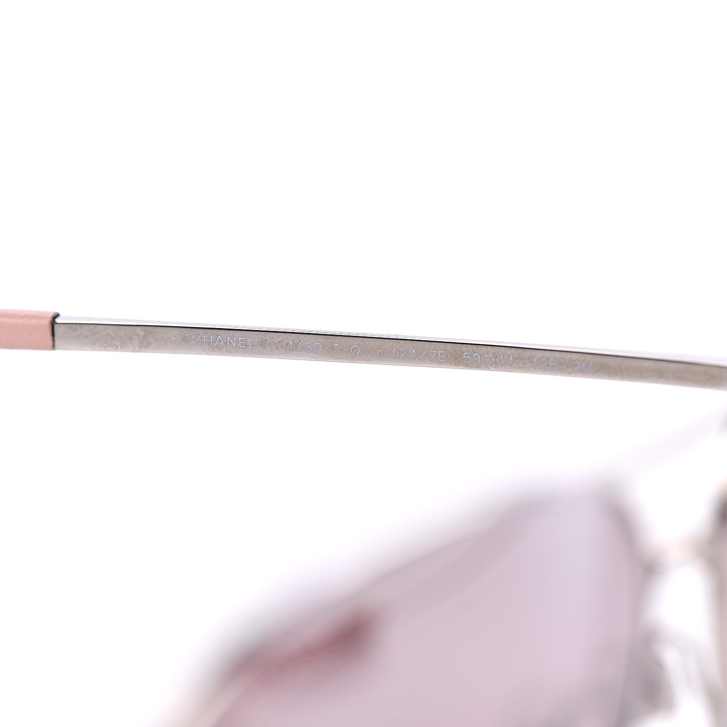Chanel CC Aviator Sunglasses 4189-T-Q Pink 5 of 8