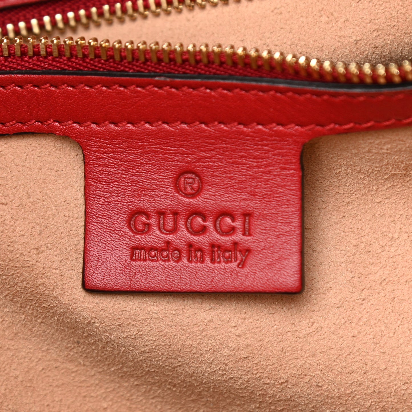 Apollo Calfskin GG Dadini Embroidered Chain Hobo Hibiscus Red