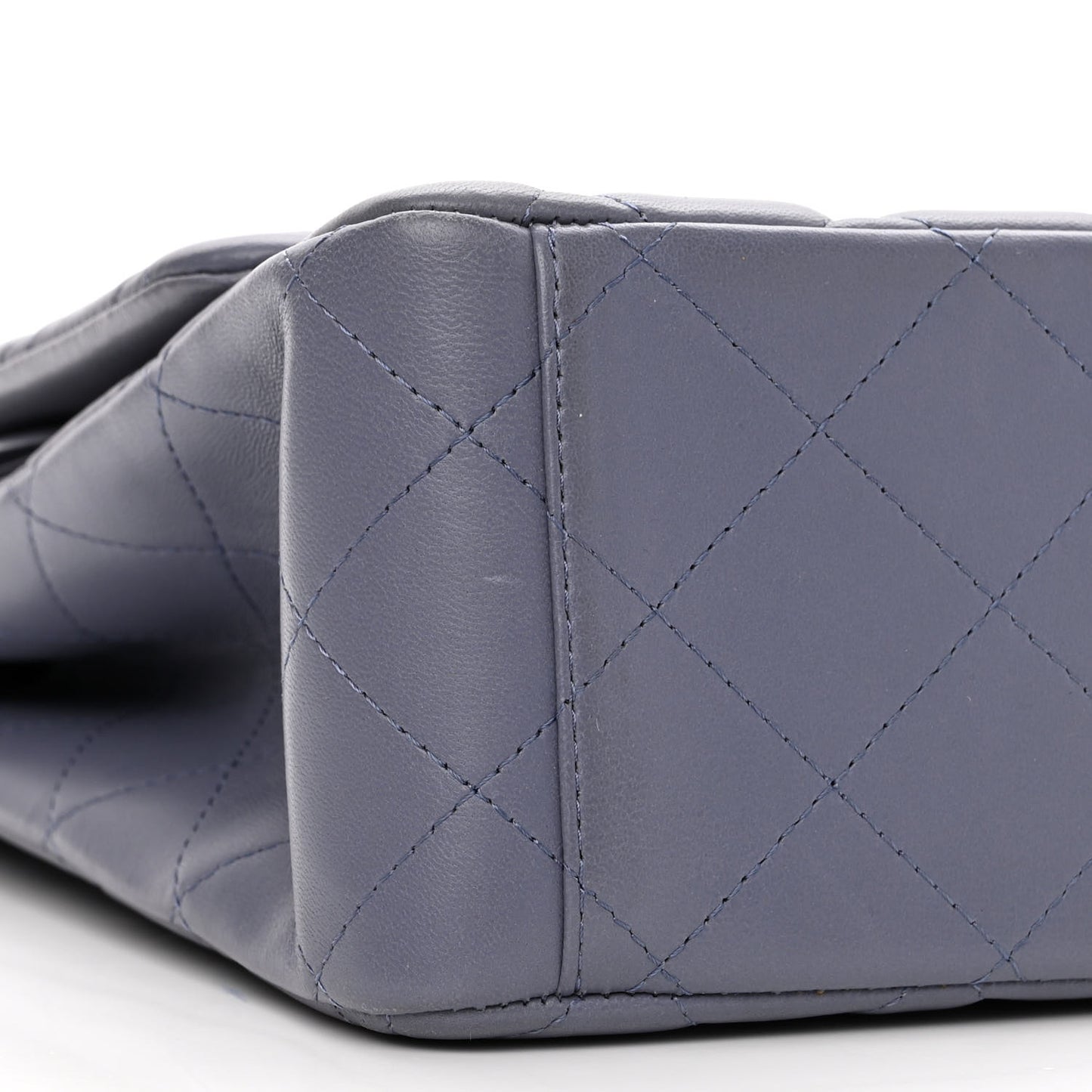 Lambskin Quilted Maxi Double Flap Purple