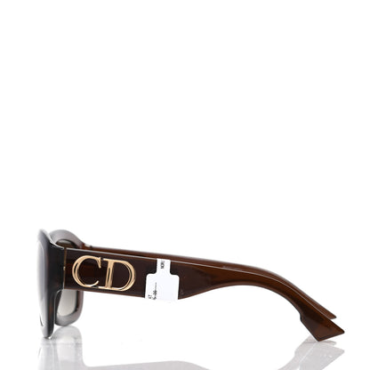 Christian Dior Acetate DDior Square Sunglasses Brown 3 of 6