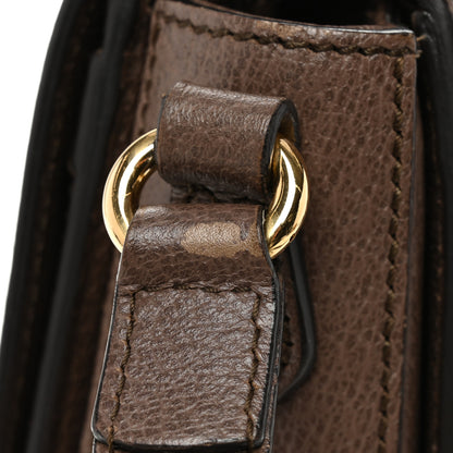 Gucci GG Supreme Monogram Web Small Ophidia Flap Messenger Bag Brown 11 of 13