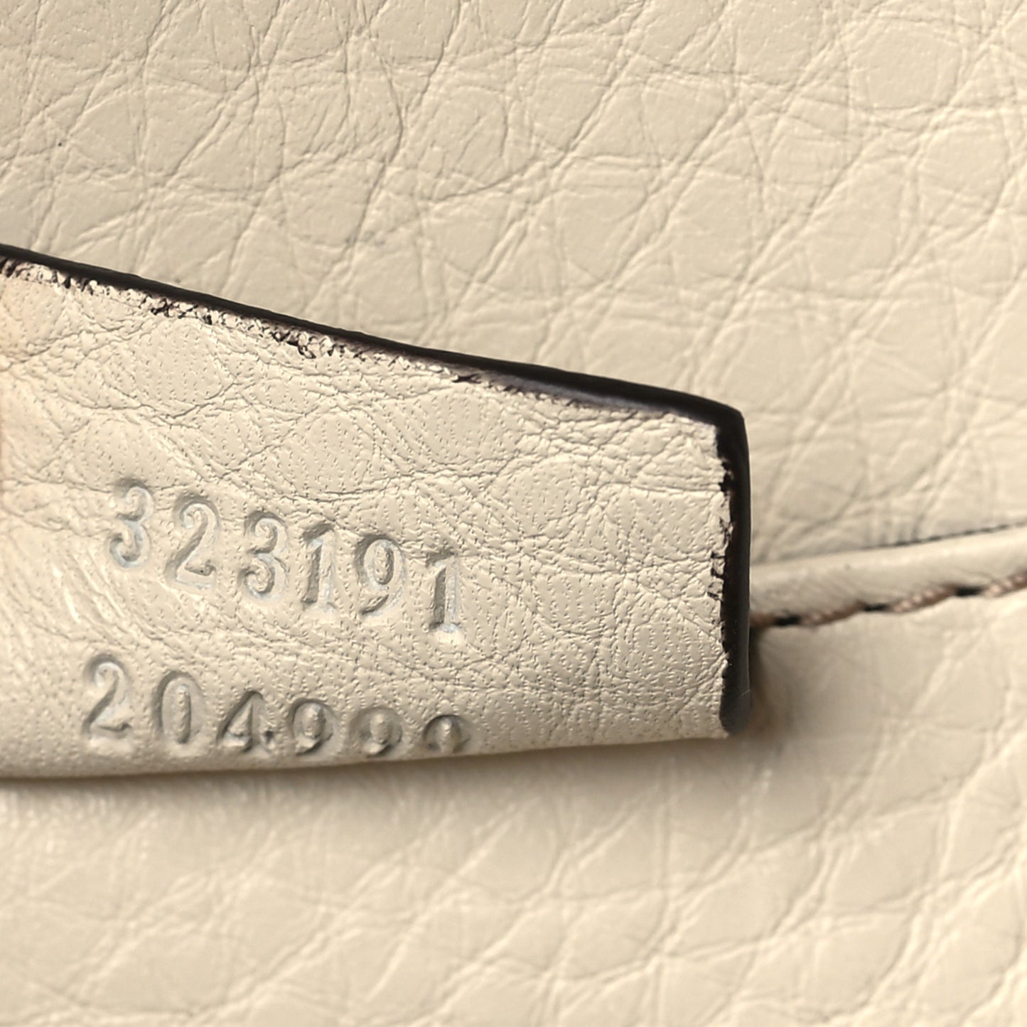 Pebbled Calfskin Soho Hard Case Clutch White