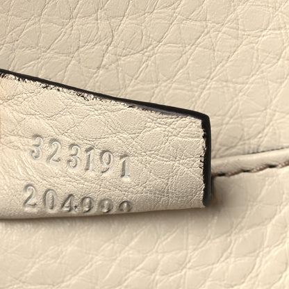 Gucci Pebbled Calfskin Soho Hard Case Clutch White 6 of 9