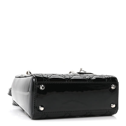 Christian Dior Patent Cannage Mini Lady Dior Black 3 of 10